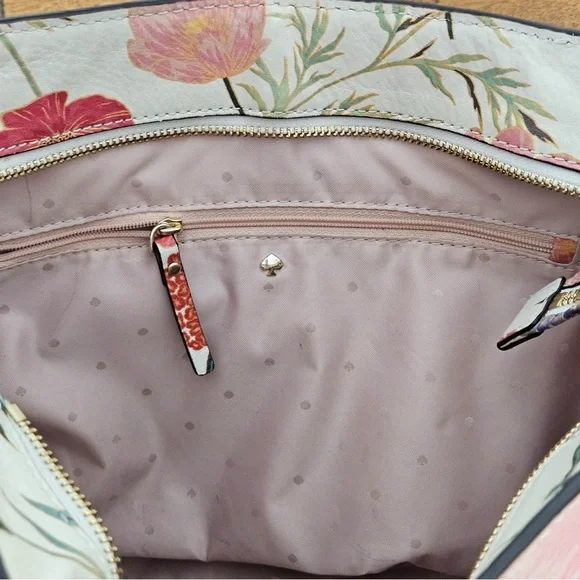 Kate Spade Kingston Drive Blossom Vivian Leather Tote - Picture 8 of 10
